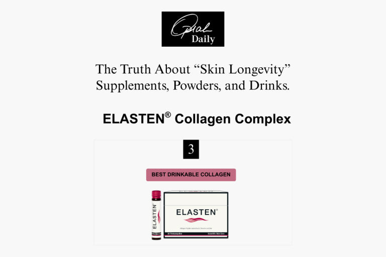 ELASTEN® von Oprah Daily als bestes trinkfertiges Premium-Kollagen ausgezeichnet!