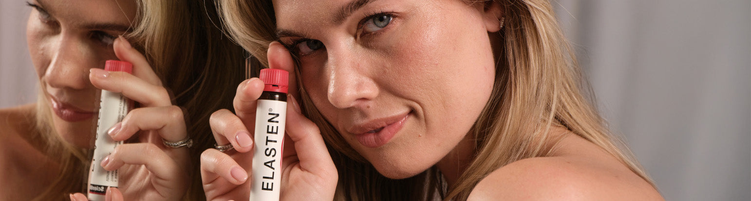 Anwenderin hält Trinkampulle in der Hand